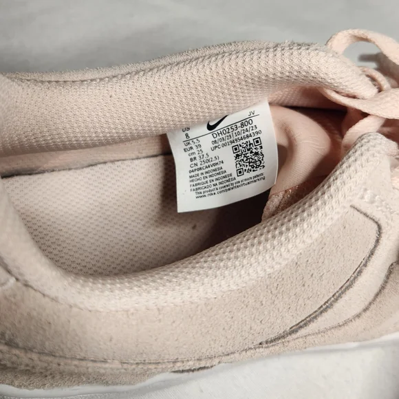 Nike Court Vision Low Orange Pearl Pink And White Size 8 - Picture 5 of 5